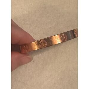 Vintage Coppercraft Copper Cuff Bracelet Handcrafted Artisan Geometric Design